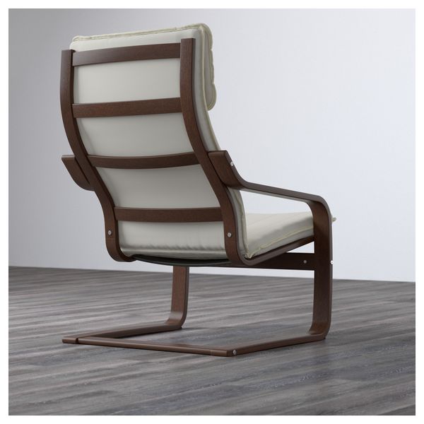 Кресло ПОЭНГ, коричневый, Ранста естественный - фото 3