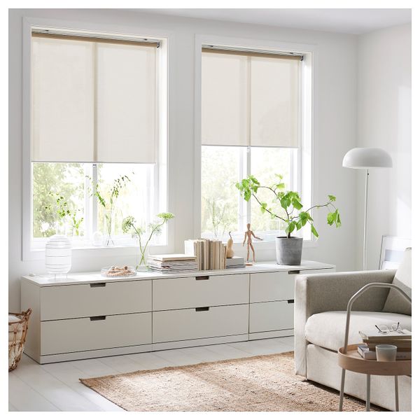 Рулонная штора, бежевый 120x195 см IKEA SKOGSKLÖVER СКОГСКЛЁВЕР 803.706.29 - фото 2