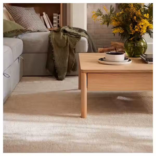 STOENSE Ковер, короткий ворс - белый с оттенком 200x300 см - фото 4