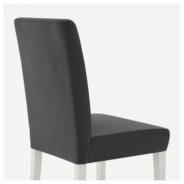 Стул ХЕНРИКСДАЛЬ, белый, Дьюпарп темно-серый - схема-чертеж с размерами