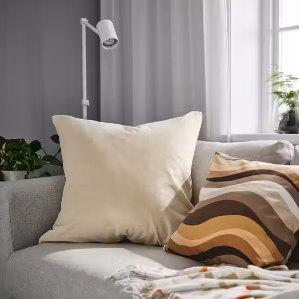 SANELA Чехол на подушку - светло-бежевый 65x65 см - фото 2