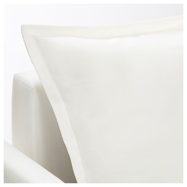 Чехол на 3-местный диван-кровать ХОЛЬМСУНД, Ранста белый - схема-чертеж с размерами