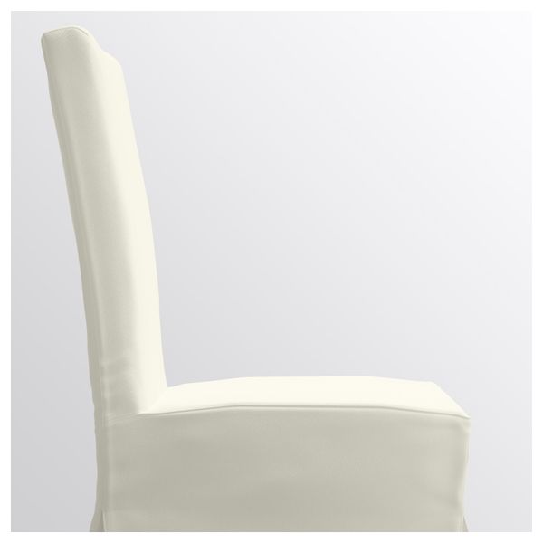 Стул с длинным чехлом ХЕНРИКСДАЛЬ, дуб, Блекинге белый - схема-чертеж с размерами