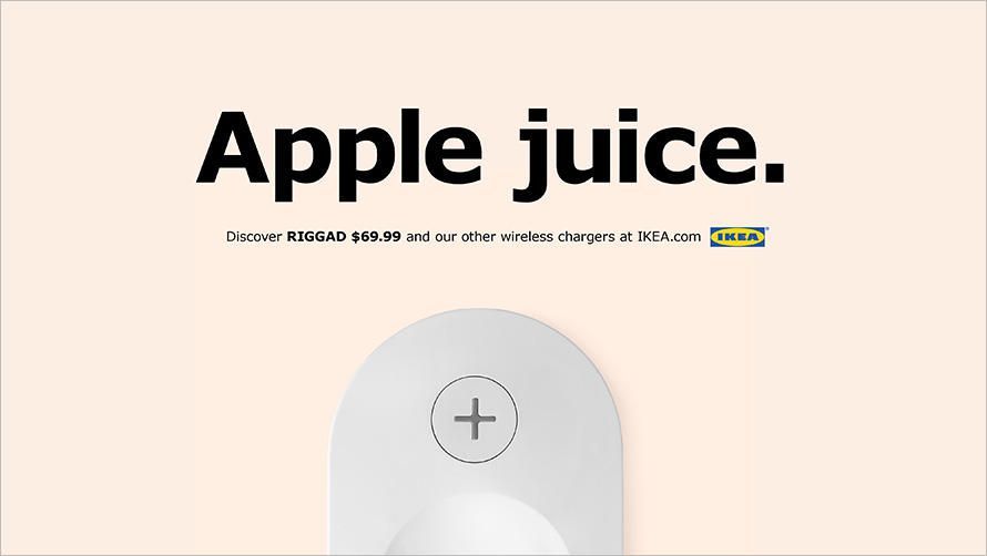 IKEA тролит Apple из-за технологии беспроводной зарядки