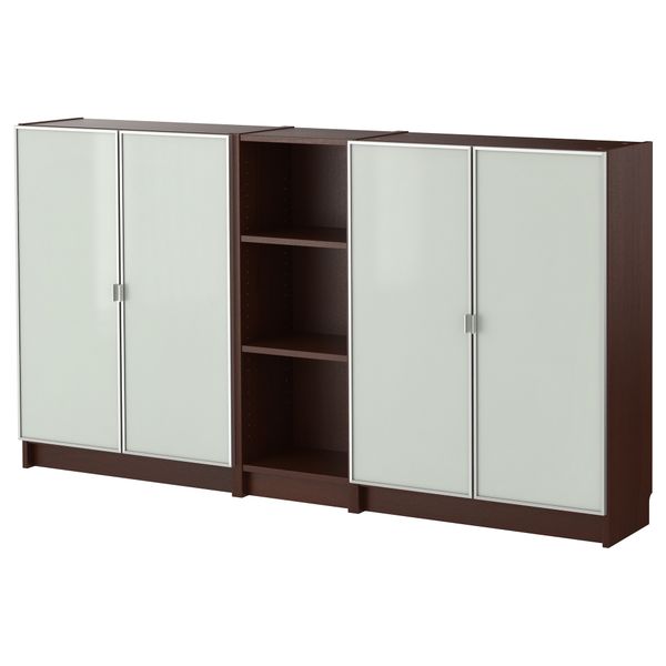 Стеллаж БИЛЛИ / МОРЛИДЕН, классический коричневый (200x106x28 см) - фото 1