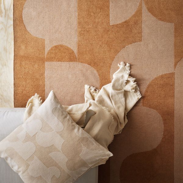 Чехол на подушку, бежевый 50x50 см IKEA RÖDASK РЁДАСК 104.866.90 - схема-чертеж с размерами