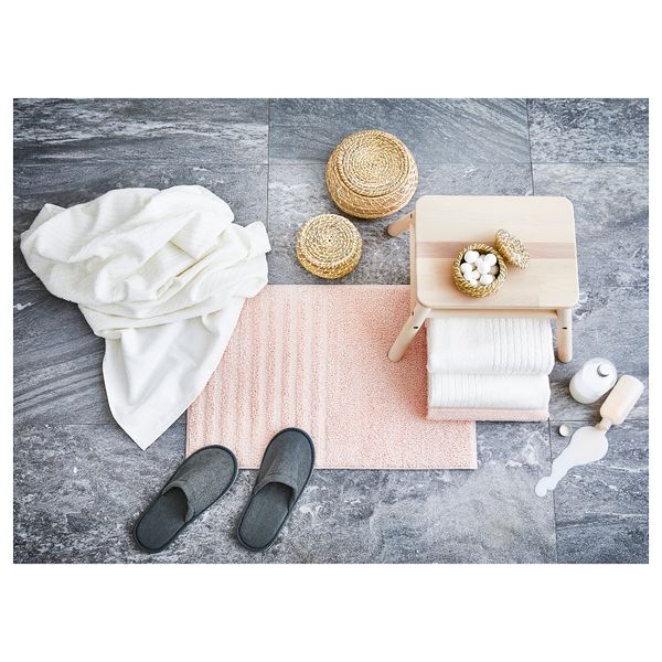 Коврик для ванной ВОКСШЁН, бледно-розовый (40x60 см) - схема-чертеж с размерами