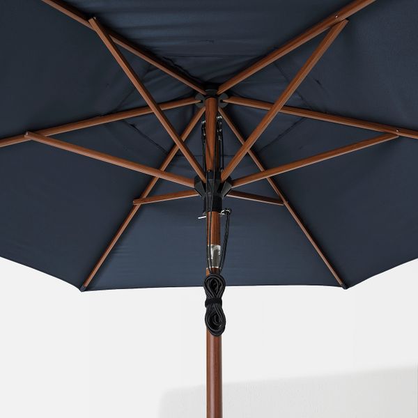 Зонт от солнца с опорой, под коричневое дерево темно-синий/Гритэ 300 см IKEA БЕТСО / ЛИНДЭЙА 693.247.85 - фото 2