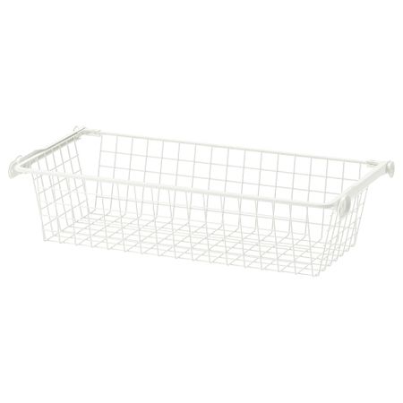Проволочные корзина с направляющими КОМПЛИМЕНТ, белый