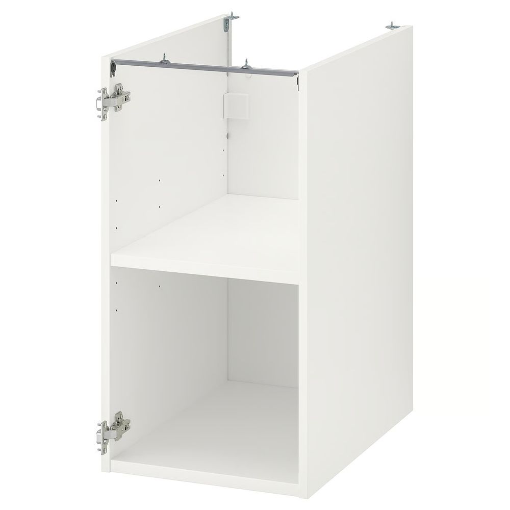 ENHET Напольный шкаф с полкой - белый 40x60x75 см - схема-чертеж с размерами