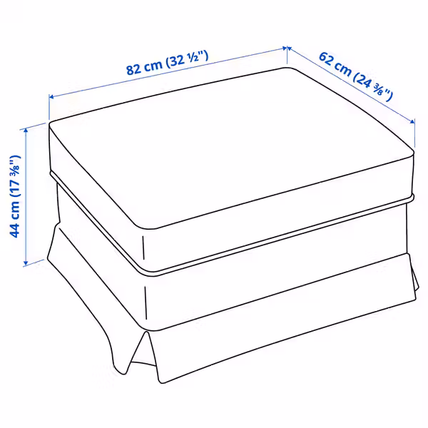 IKEA, дополнительный ракурс - схема-чертеж с размерами