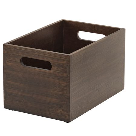 UPPDATERA Контейнер - темный бамбук 16x24x15 см