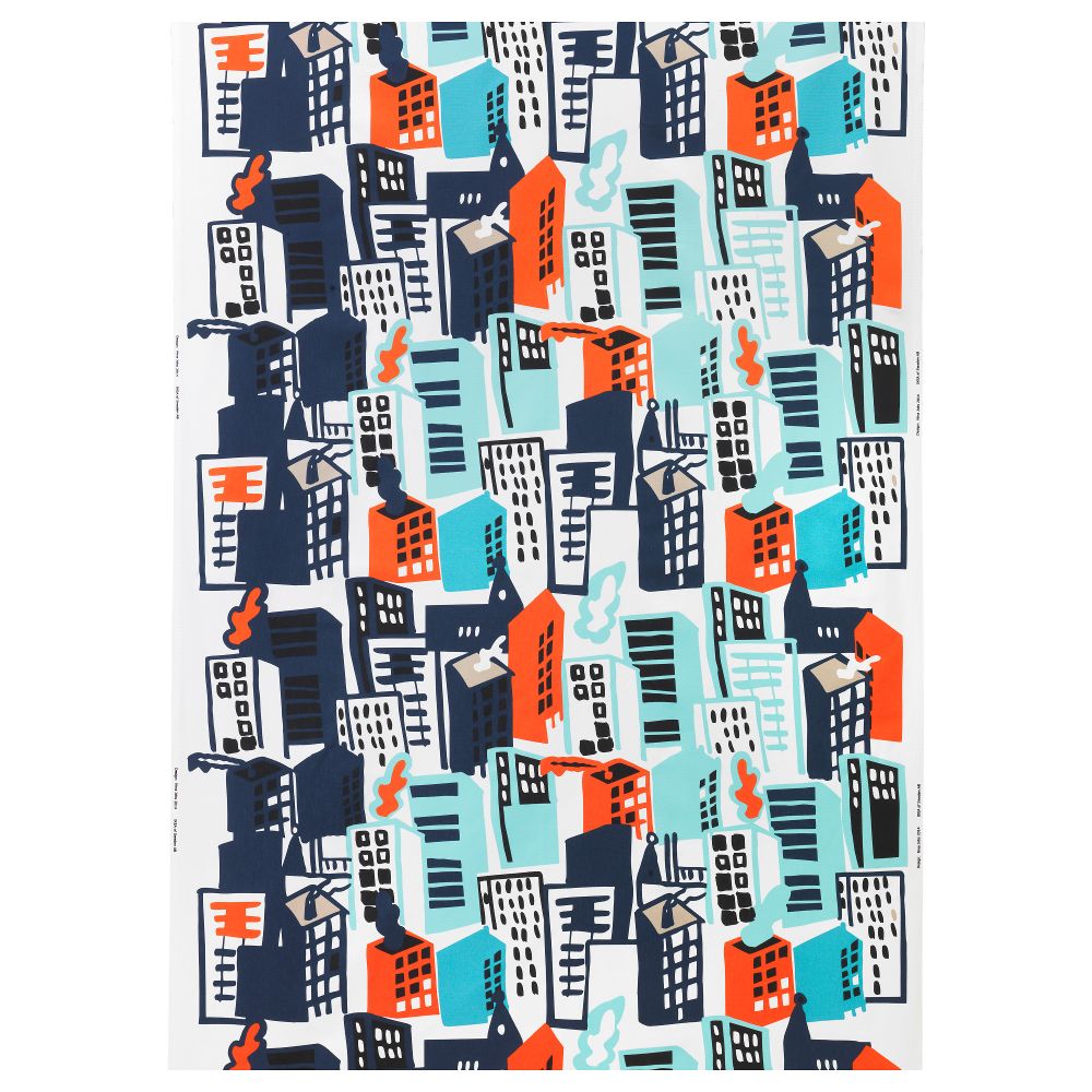 Ткань ГИТТЕ, белый, разноцветный (150 см) - схема-чертеж с размерами