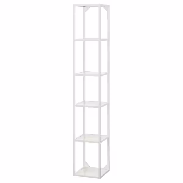 ENHET Высокий каркас с полками - белый 30x30x180 см - схема-чертеж с размерами