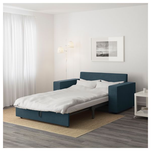 2-местный диван-кровать ВИЛАСУНД, Хилларед темно-синий - фото 4