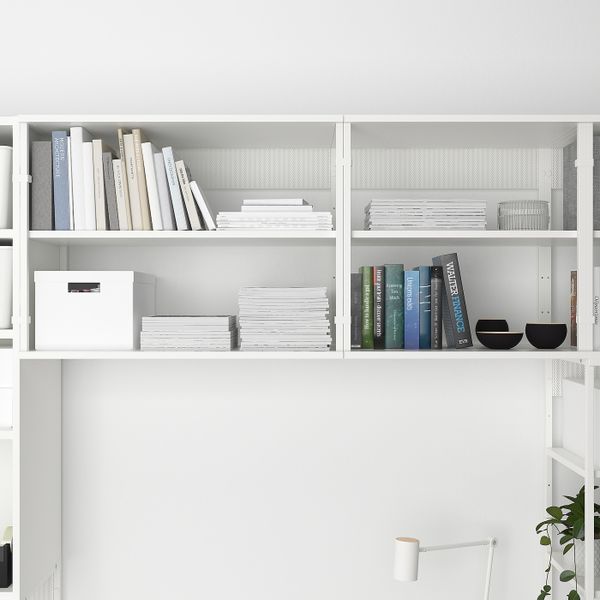 Комбинация с 6 дверьми, 3 ящиками, белый/Фоннес белый 420x42x241 см IKEA OPPHUS ОПХУС 193.243.87 - схема-чертеж с размерами