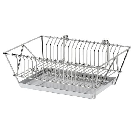 Сушилка посудная, никелированный 37.5x29x13.5 см IKEA FINTORP ФИНТОРП 103.813.39