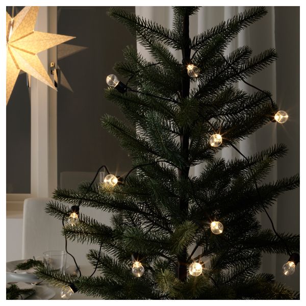 Гирлянда, 12 светодиодов СТРОЛА, с батарейным питанием, для помещений - схема-чертеж с размерами