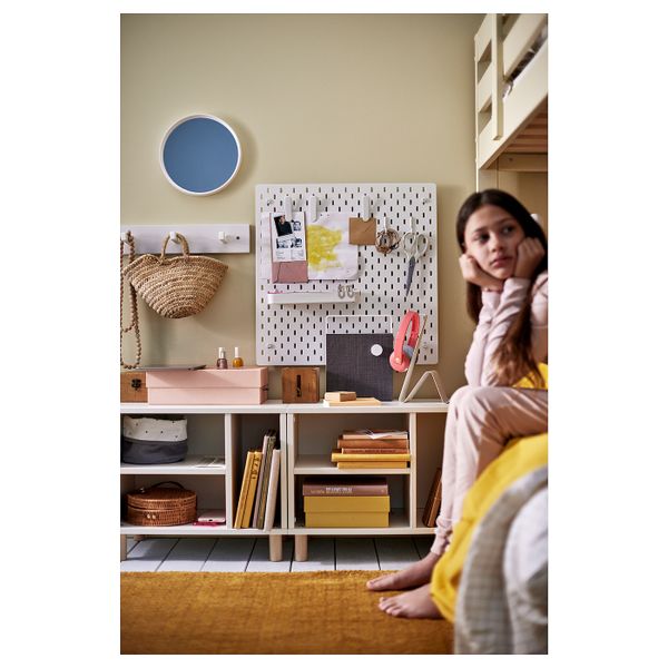 Настенная панель, белый 56x56 см IKEA SKÅDIS СКОДИС 903.621.34 - фото 7