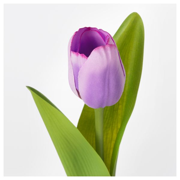 Цветок искусственный СМИККА, Тюльпан, сиреневый (32 см) - схема-чертеж с размерами