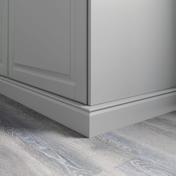 Декоративный цоколь, серый, 221x8 см IKEA BODBYN БУДБИН 502.613.06 - фото 3