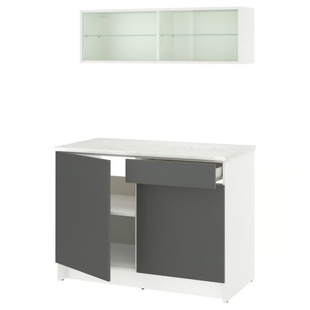 KNOXHULT Кухня - темно-серый 120x61x220 см