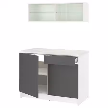 KNOXHULT Кухня - темно-серый 120x61x220 см