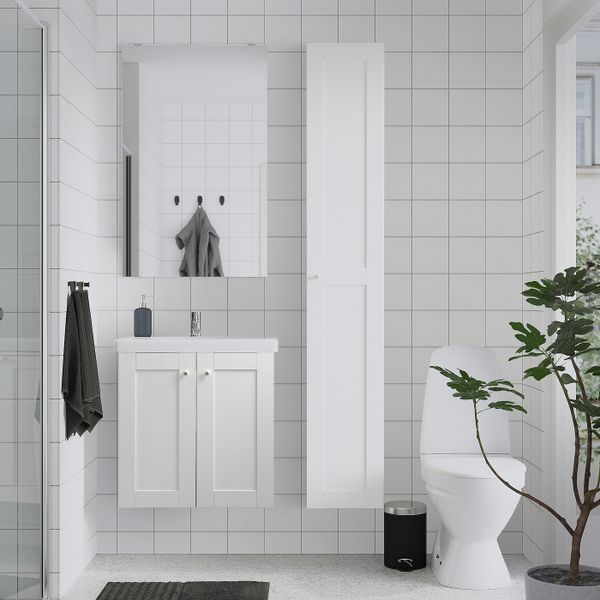 IKEA в интерьере ванной - схема-чертеж с размерами