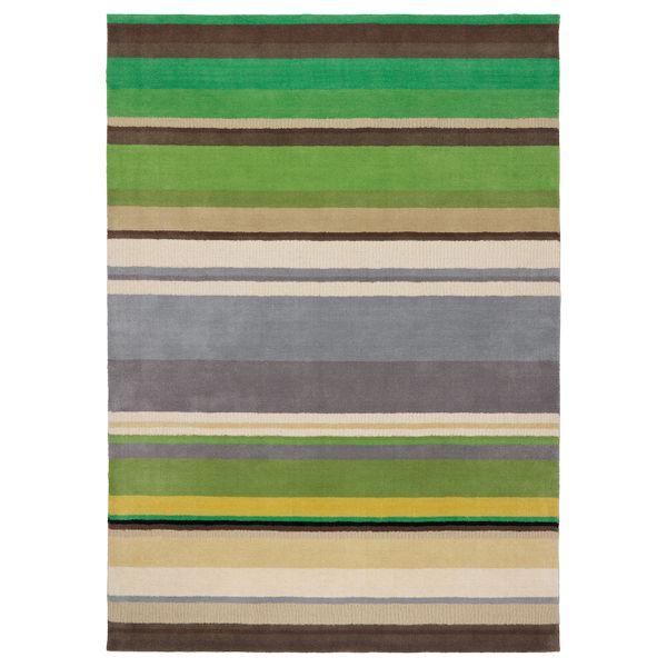 Ковер, короткий ворс, ручная работа зеленый, 170x240 см IKEA СТОКГОЛЬМ 403.777.98 - фото 1