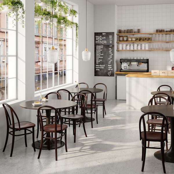 Стул, темно-коричневый IKEA SKOGSBO 505.299.42 - схема-чертеж с размерами