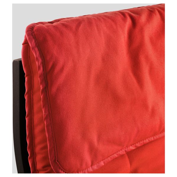 Кресло ПОЭНГ, черно-коричневый, Ранста красный - фото 4