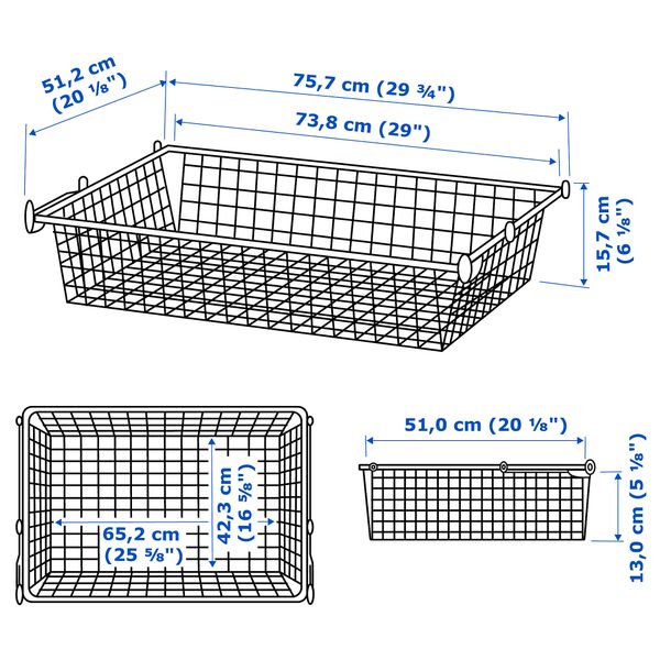 IKEA, дополнительный ракурс - схема-чертеж с размерами