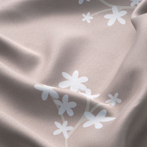 Затемняющие гардины, 2 шт., с цветочным орнаментом/бежевый 145x300 см IKEA RAGGDRABA РАГГДРАБА 504.840.95 - фото 5