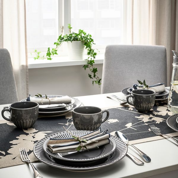 Дорожка настольная IKEA SVARTVIDE 205.413.80 - схема-чертеж с размерами