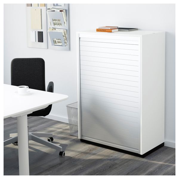 Шкаф с дверью-шторой ГАЛАНТ, белый (80x120 см) - фото 2