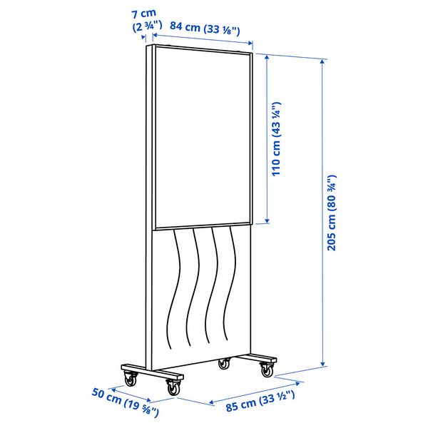 IKEA, дополнительный ракурс - схема-чертеж с размерами