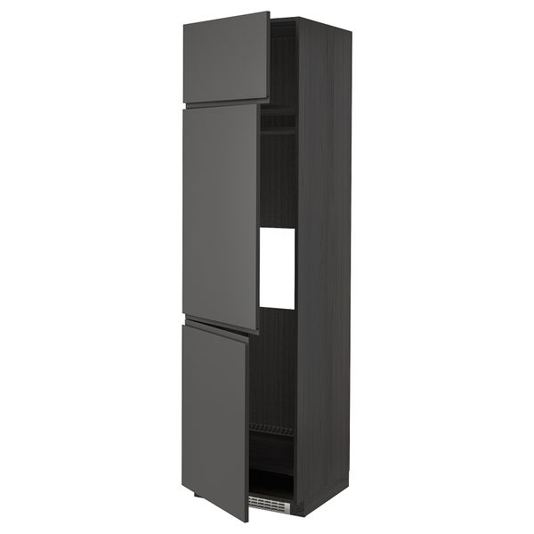 Высокий шкаф для холодильник, морозилки, 3 дверцы, 60x60x220 cm IKEA METOD МЕТОД 994.573.64 - фото 1