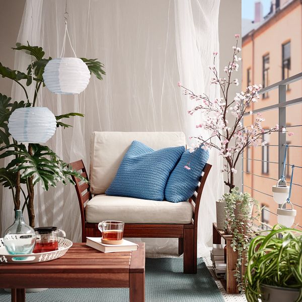 Садовое кресло, коричневая морилка IKEA ÄPPLARÖ ЭПЛАРО 004.922.86 - фото 4