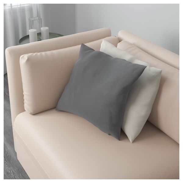 Секция дивана-кровати со спинкой ВАЛЛЕНТУНА, Мурум бежевый - схема-чертеж с размерами