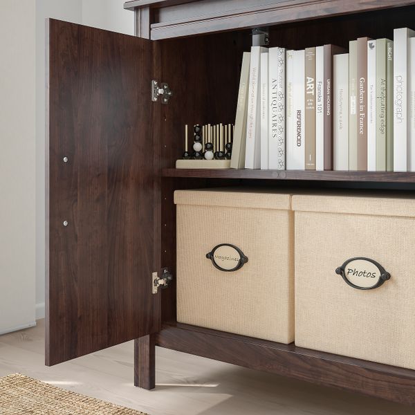 Шкаф с дверями, коричневый 80x93 см IKEA BRUSALI БРУСАЛИ 904.397.51 - схема-чертеж с размерами