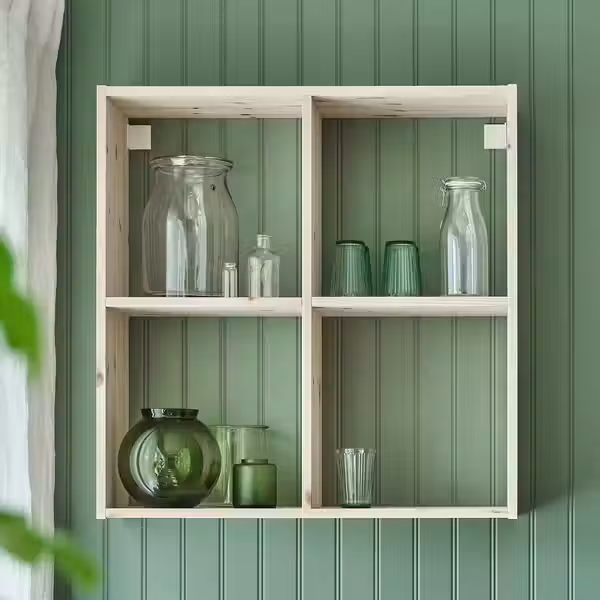 KORKEN Банка с крышкой, в форме бутылки - прозрачное стекло 1 л - фото 4