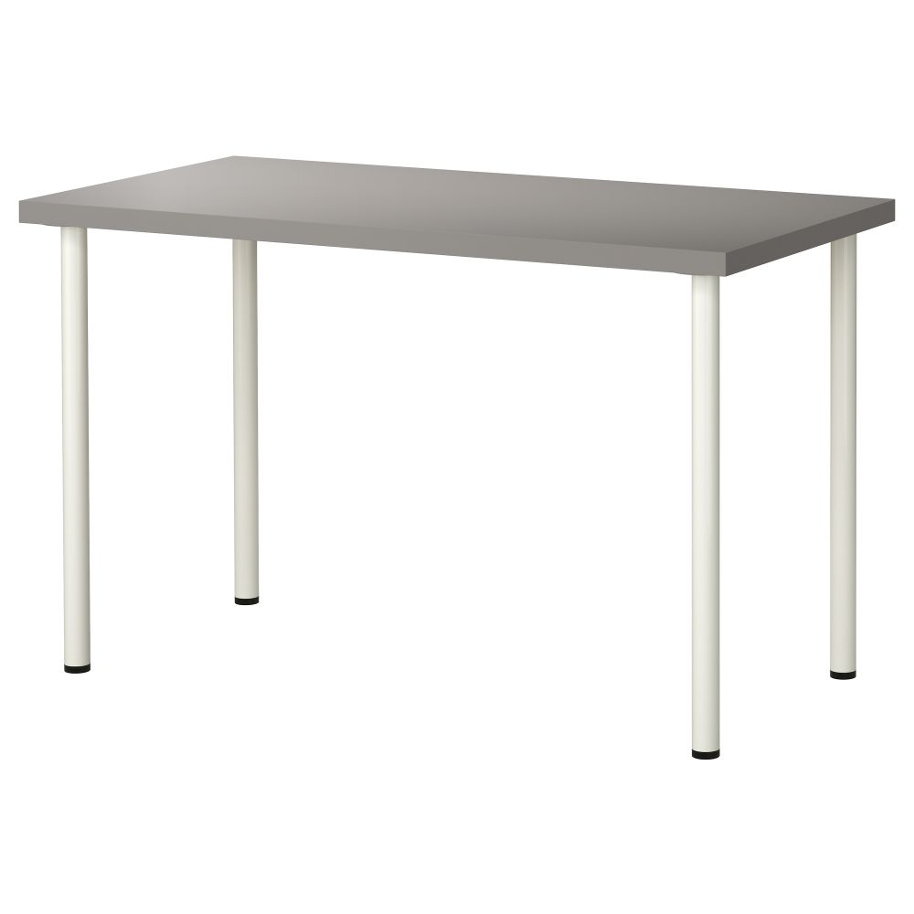Стол ЛИННМОН / АДИЛЬС, серый, белый (120x60 см) - фото 1