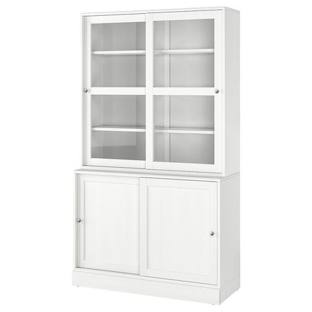 HAVSTA Комбинация с раздвижными дверьми - белый 121x47x212 см