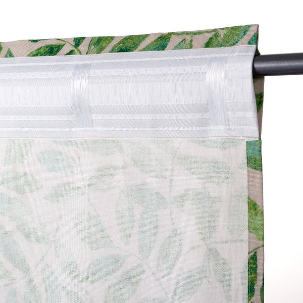 Гардины, 2 шт., естественный/листья 145x300 см IKEA FLENÖRT ФЛЕНЁРТ 304.830.25 - фото 3