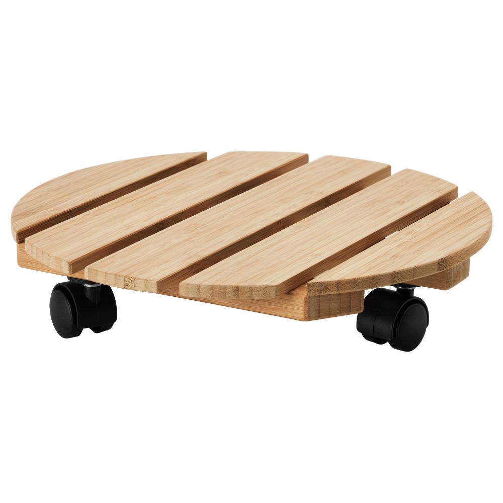 Подставка на колесах ВИЛЬДАПЕЛЬ, бамбук (30 см) - фото 1