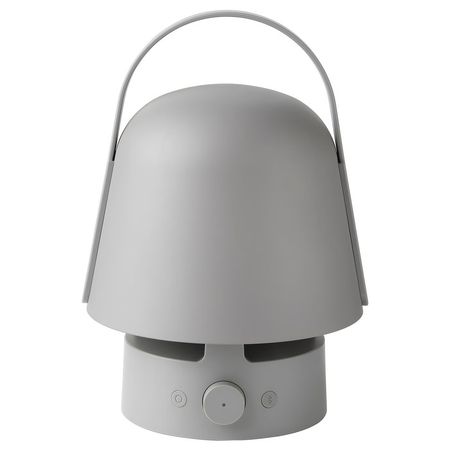 VAPPEBY Лампа с динамиком bluetooth - для сада/серый