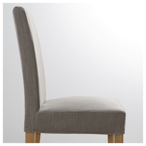 Стул ХЕНРИКСДАЛЬ, дуб, Нольхага серо-бежевый - фото 3