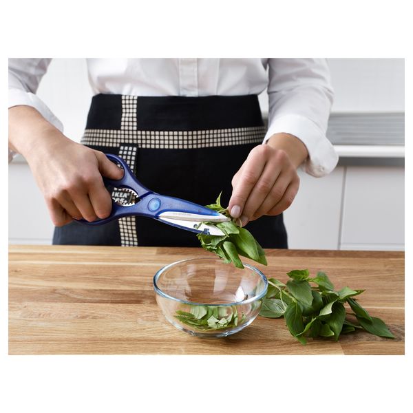 Ножницы бытовые ТРОЙКА, синий - фото 2