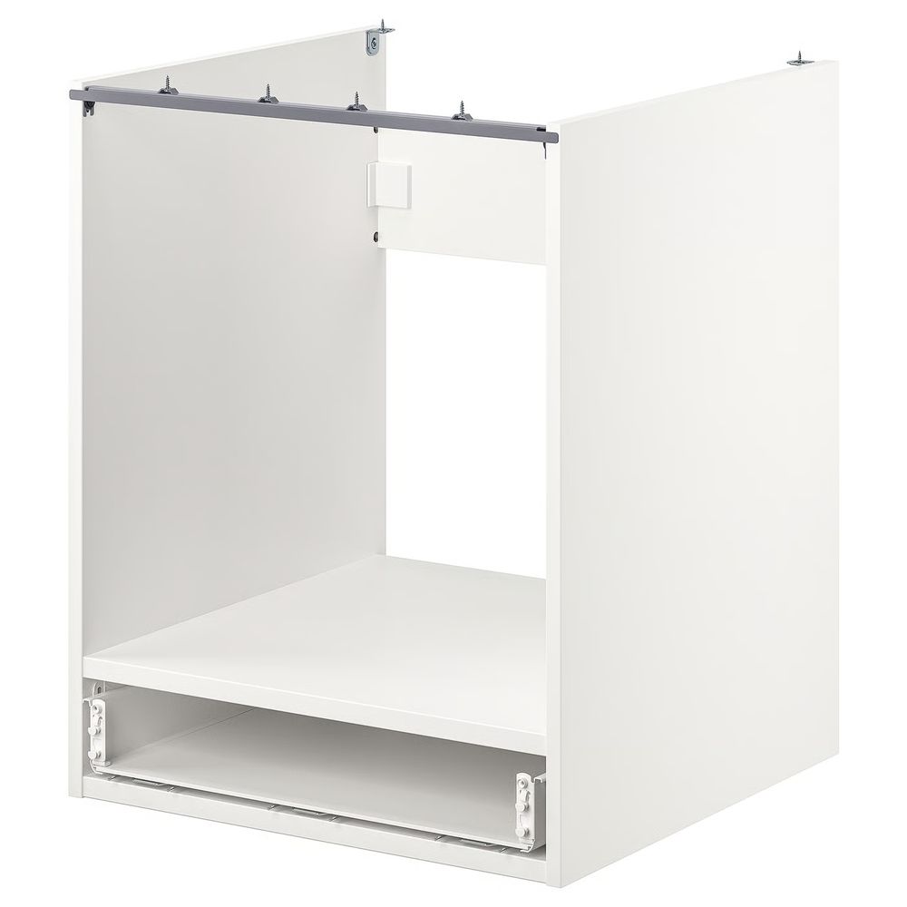ENHET Напольный шкаф для духовки,с ящиком - белый 60x60x75 см - фото 1