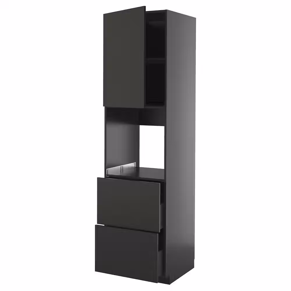 METOD / KNIVSHULT Выс шкаф д/духовки+дв/2фрнт/2выс ящ - фото 1